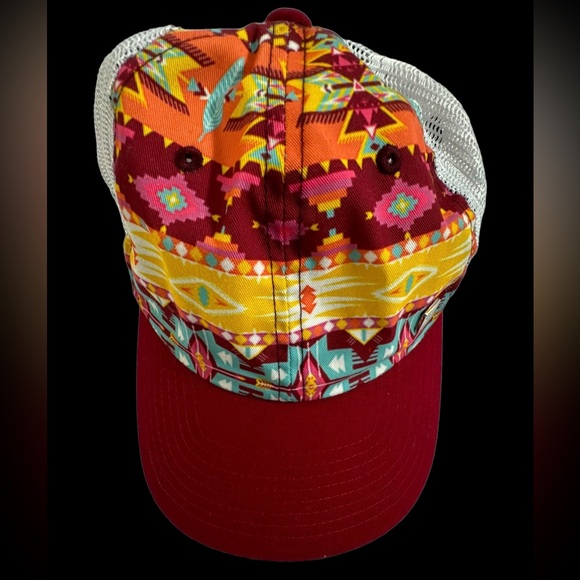 Hooey Aztec Multicolor Trucker Gorp Hat Strapback Adjustable OSFM - Picture 3 of 10